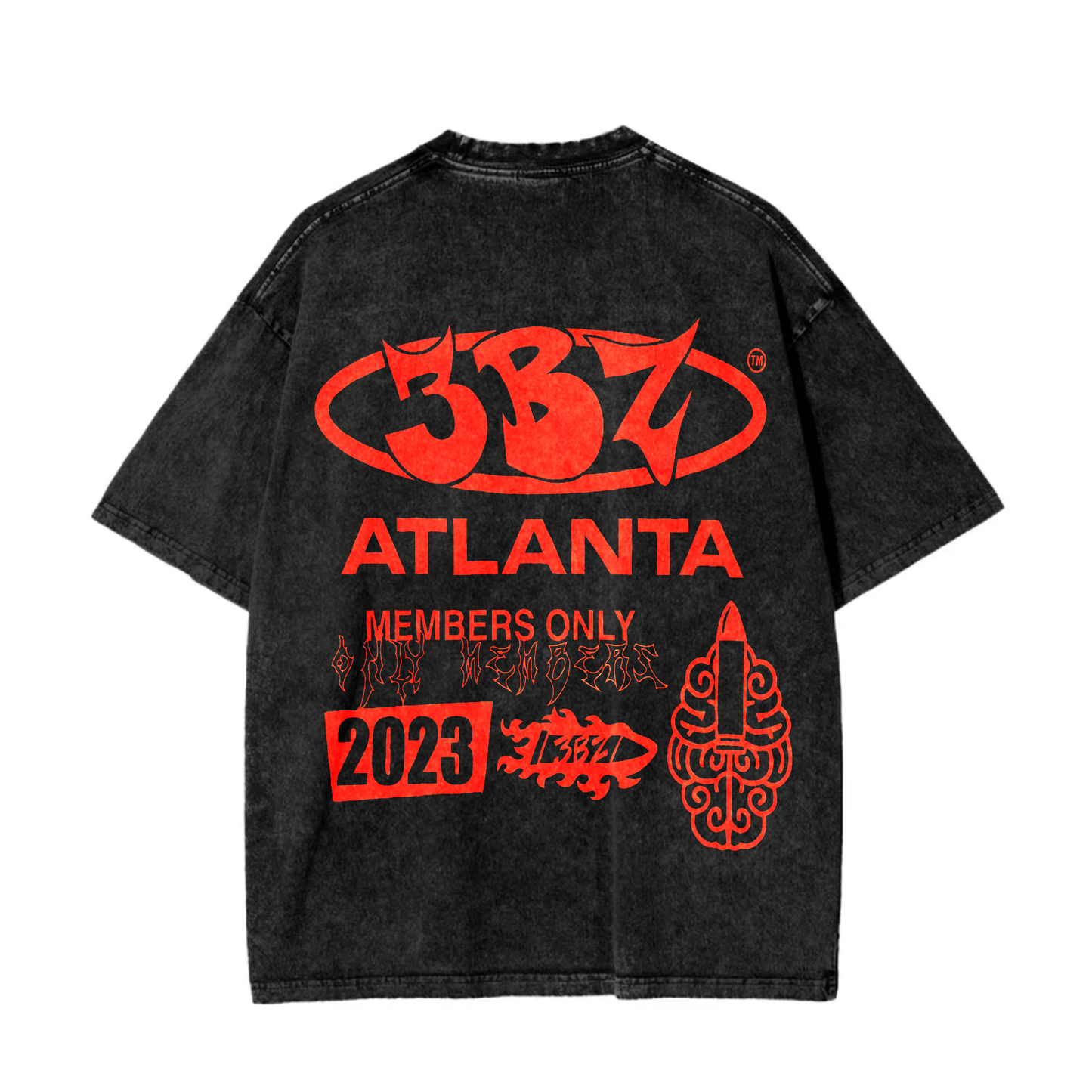 3BZ Red Rhinestone Tee