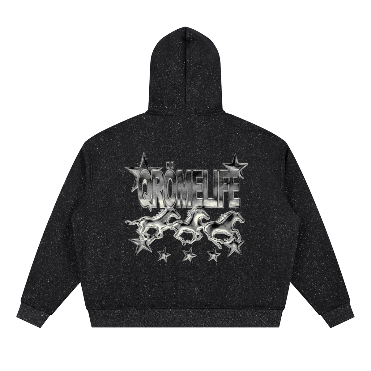 Unisex Sparkles Full Zip Boxy Hoodie