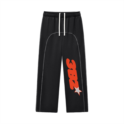 Contrast-Stitched Fleece Sweatpants
