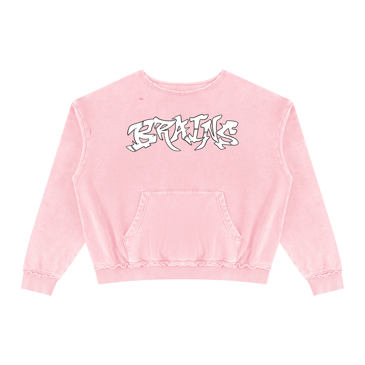 Unisex Raw Edge Crewneck Sweatshirt