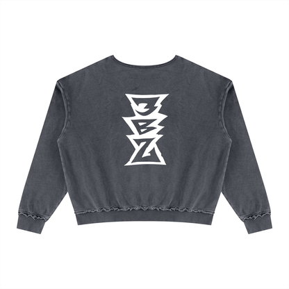 Unisex Raw Edge Crewneck Sweatshirt