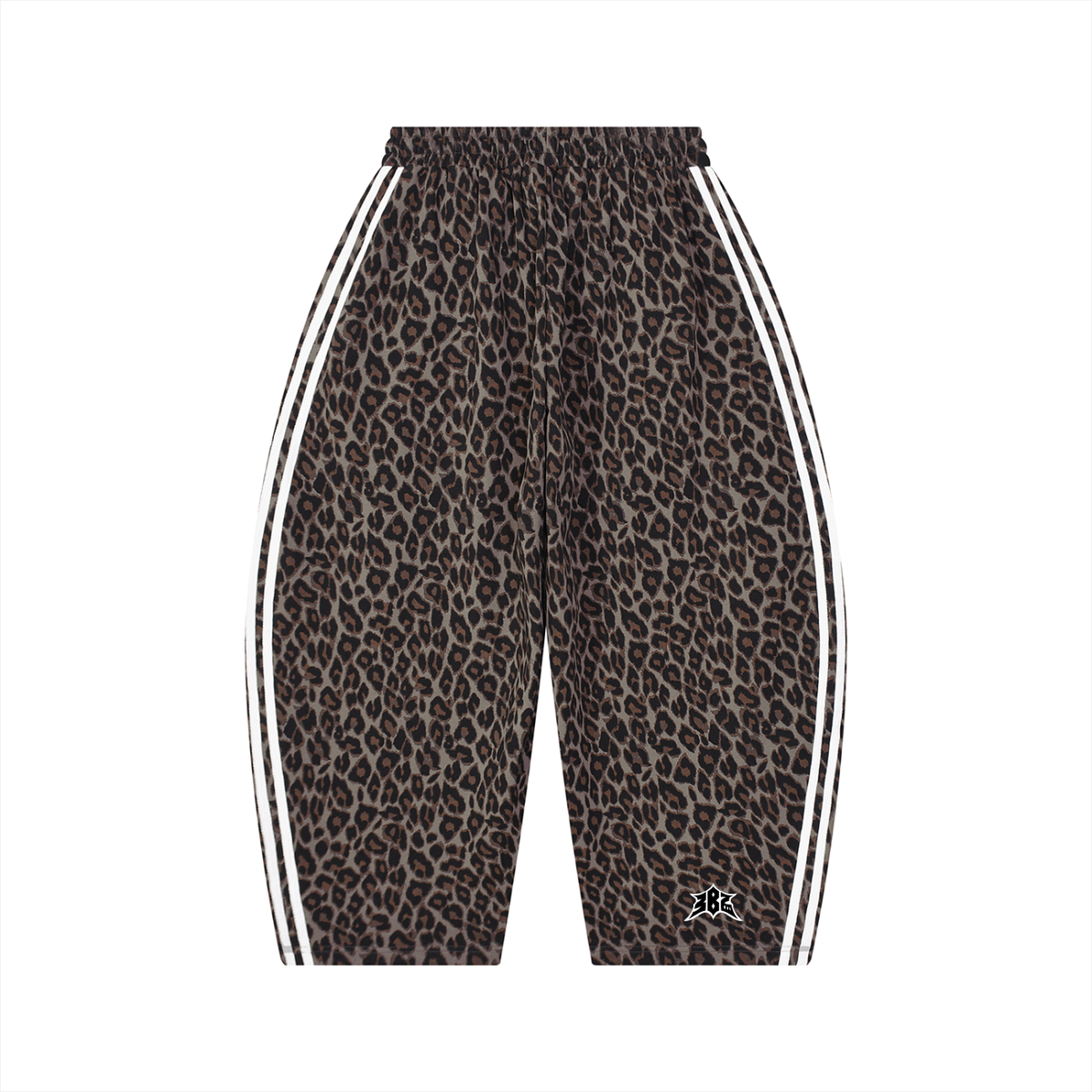 Unisex Leopard Barrel Leg Sweatpants