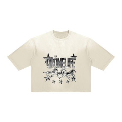 Unisex Vintage Wash Sunfade Boxy T-Shirt