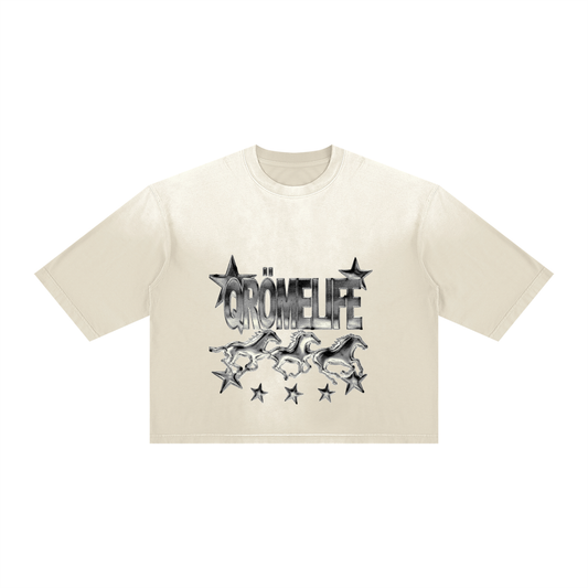 Unisex Vintage Wash Sunfade Boxy T-Shirt