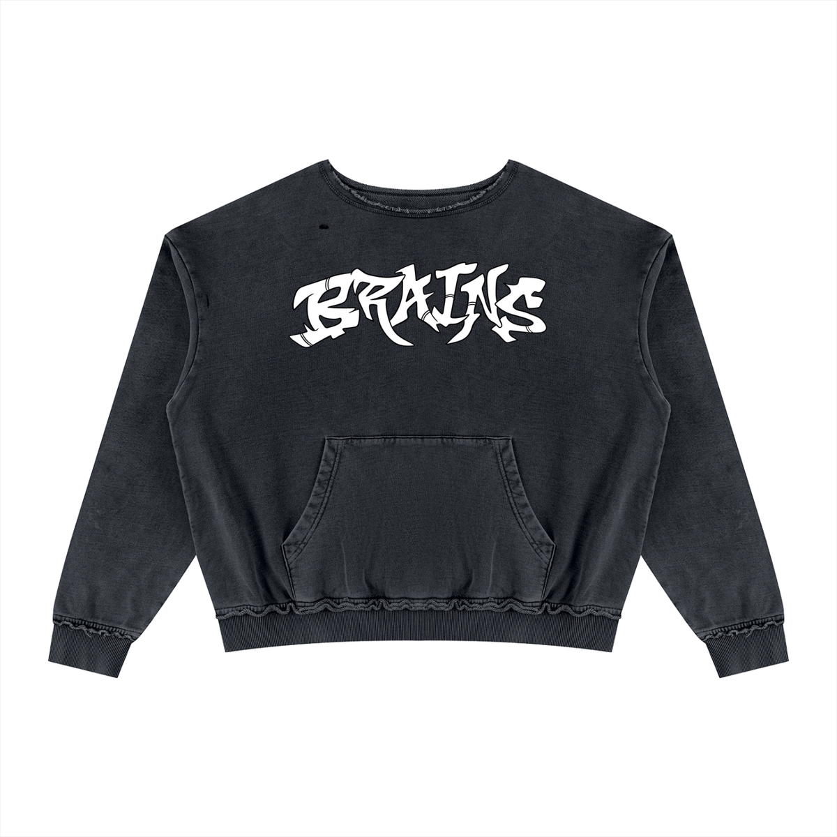 Unisex Raw Edge Crewneck Sweatshirt