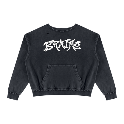 Unisex Raw Edge Crewneck Sweatshirt