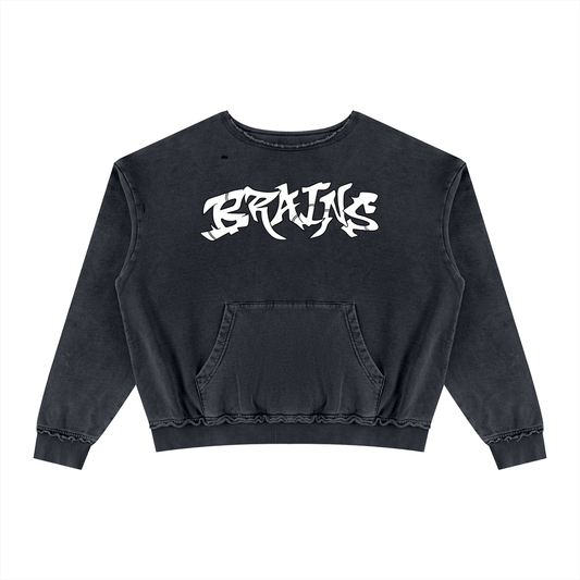 Unisex Raw Edge Crewneck Sweatshirt