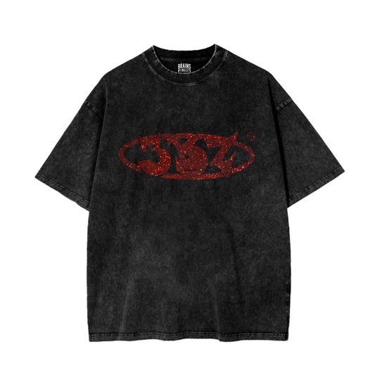 3BZ Red Rhinestone Tee