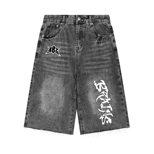 Men’s Vintage Wide Leg Denim Shorts