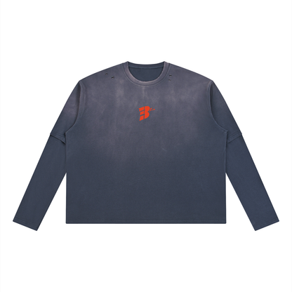 Unisex Vintage Wash Layered T-Shirt
