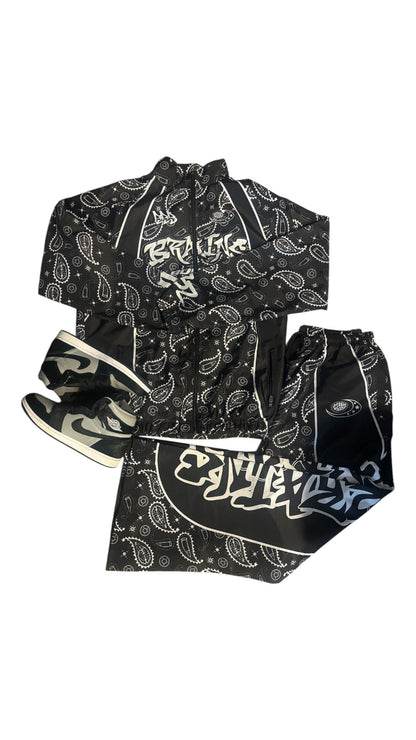 3Bz Paisley Pattern Windbreaker