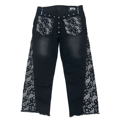 Black Bandana Denim
