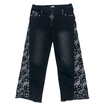 Black Bandana Denim