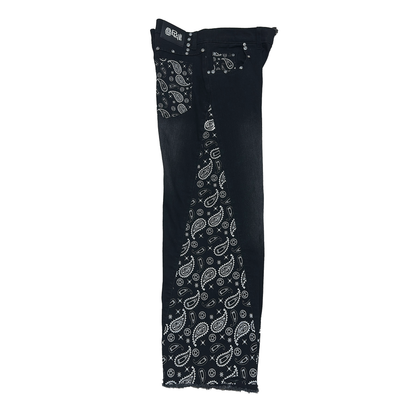 Black Bandana Denim