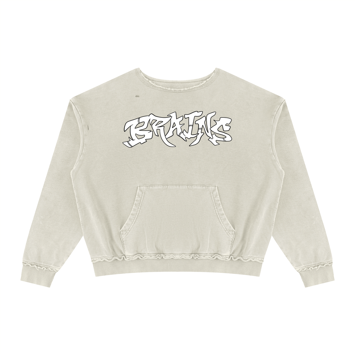 Unisex Raw Edge Crewneck Sweatshirt