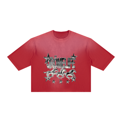 Unisex Vintage Wash Sunfade Boxy T-Shirt