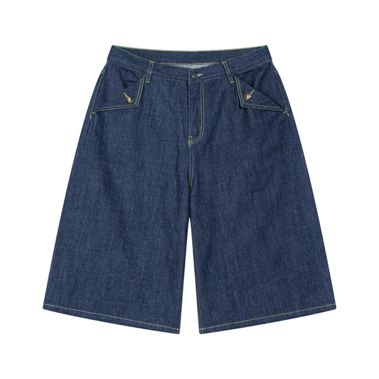 Men's Vintage Wash Denim Shorts