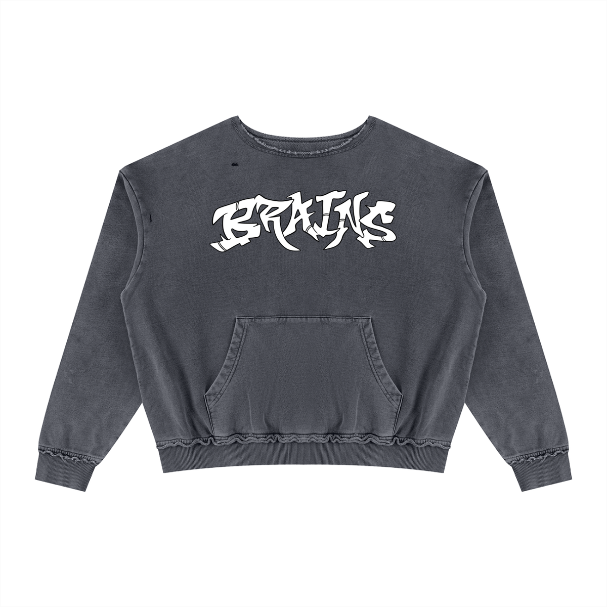 Unisex Raw Edge Crewneck Sweatshirt
