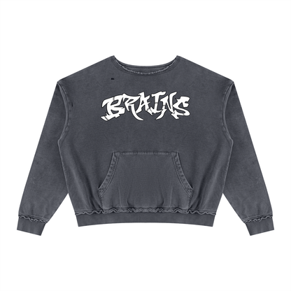 Unisex Raw Edge Crewneck Sweatshirt