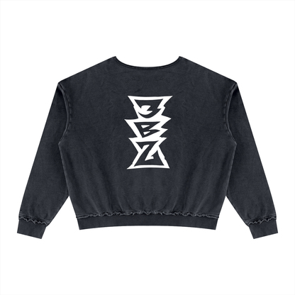 Unisex Raw Edge Crewneck Sweatshirt